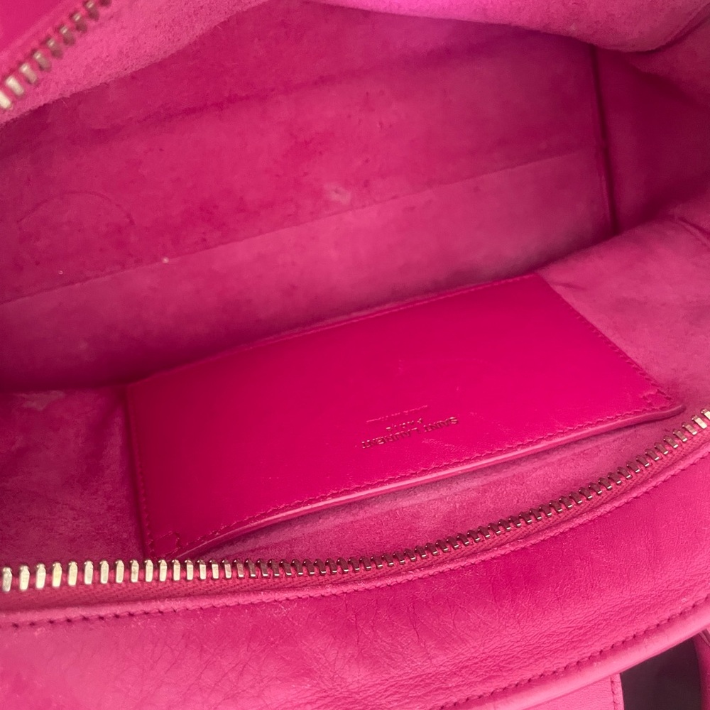 Saint Laurent Pink Leather Satchel - Picture 4 of 4